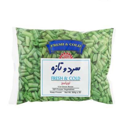 لوبیا سبز سرد و تازه